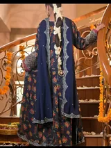 Beautiful Long Frock with trouser — view 2