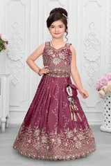 Mauve Rose Lehenga — view 1
