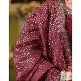 Maroon Raw Silk Suit — view 3