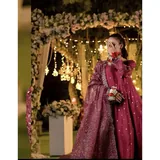 Maroon Raw Silk Suit — view 2