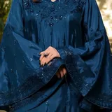 Navy Embroidered Shirt Set — view 3